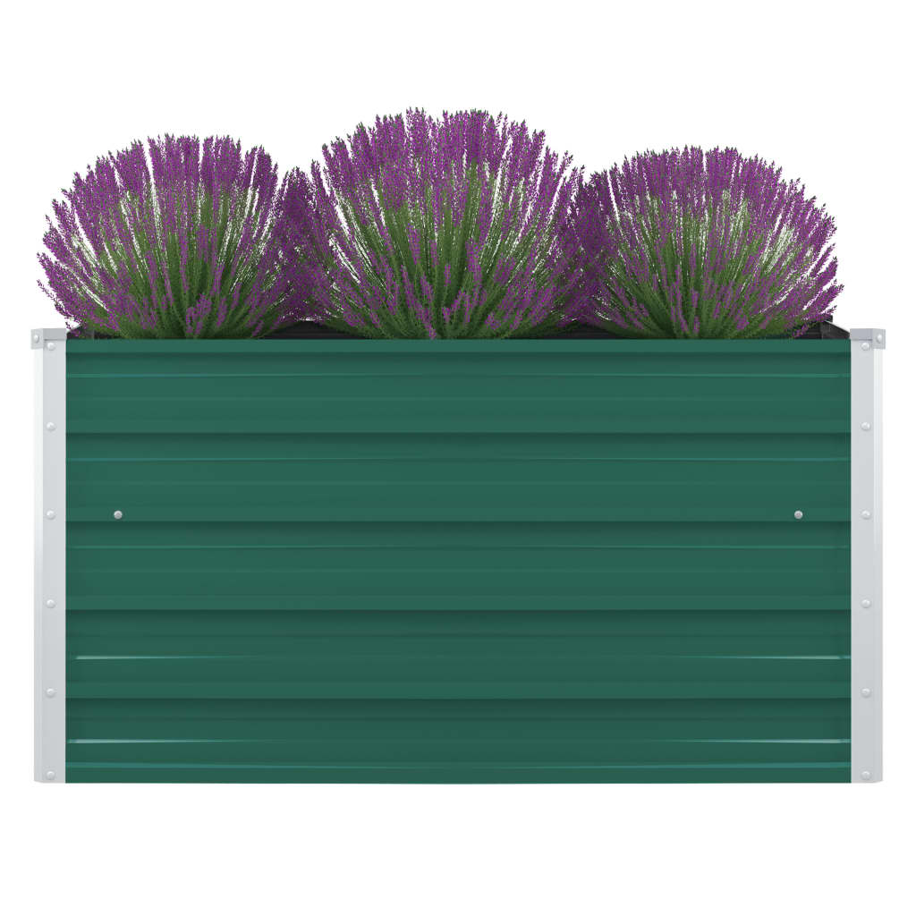 Plantenbak Verhoogd 00X00X45 Cm Gegalvaniseerd Staal Groen