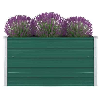 Plantenbak Verhoogd 00X00X45 Cm Gegalvaniseerd Staal Groen
