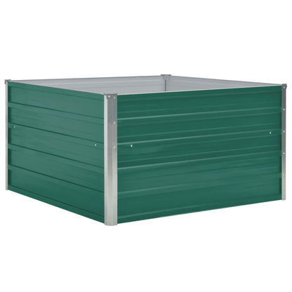 Plantenbak Verhoogd 00X00X45 Cm Gegalvaniseerd Staal Groen