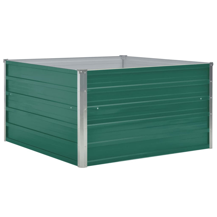 Plantenbak Verhoogd 00X00X45 Cm Gegalvaniseerd Staal Groen