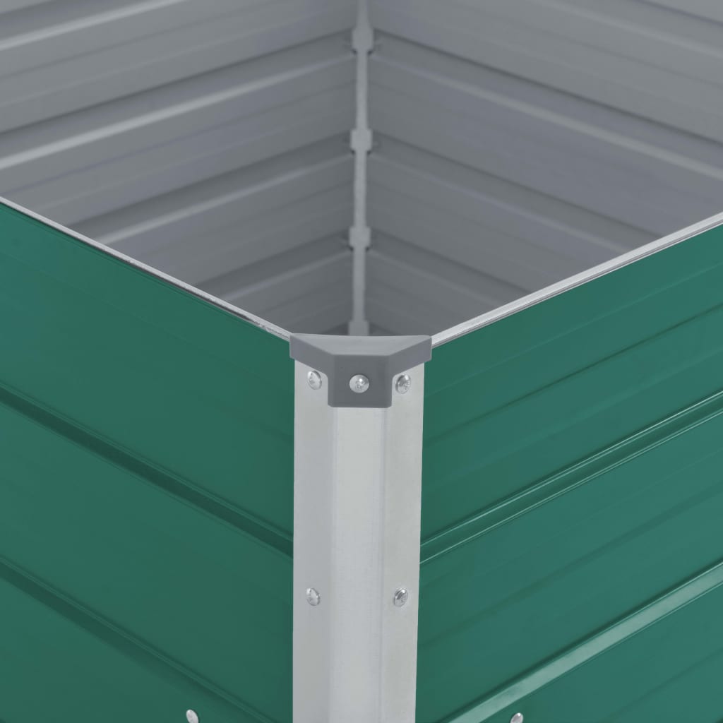 Plantenbak Verhoogd 00X00X45 Cm Gegalvaniseerd Staal Groen