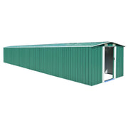 Tuinschuur 257x779x181 cm staal groen