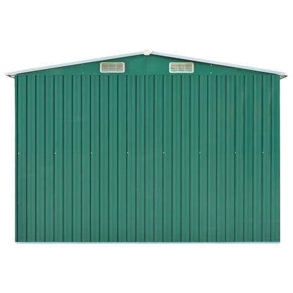 Tuinschuur 257X779X181 Cm Gegalvaniseerd Staal Groen