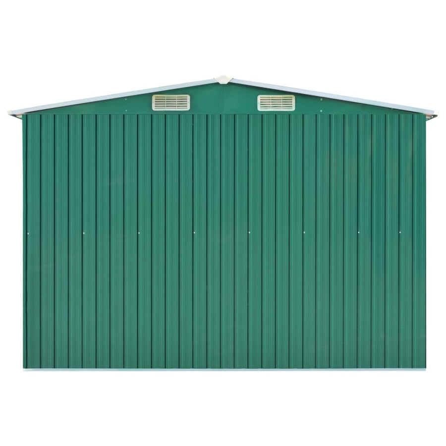 Tuinschuur 257X779X181 Cm Gegalvaniseerd Staal Groen