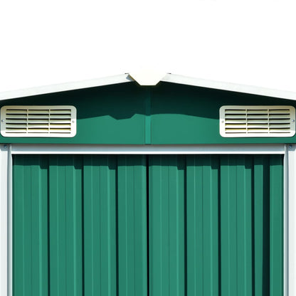 Tuinschuur 257X779X181 Cm Gegalvaniseerd Staal Groen
