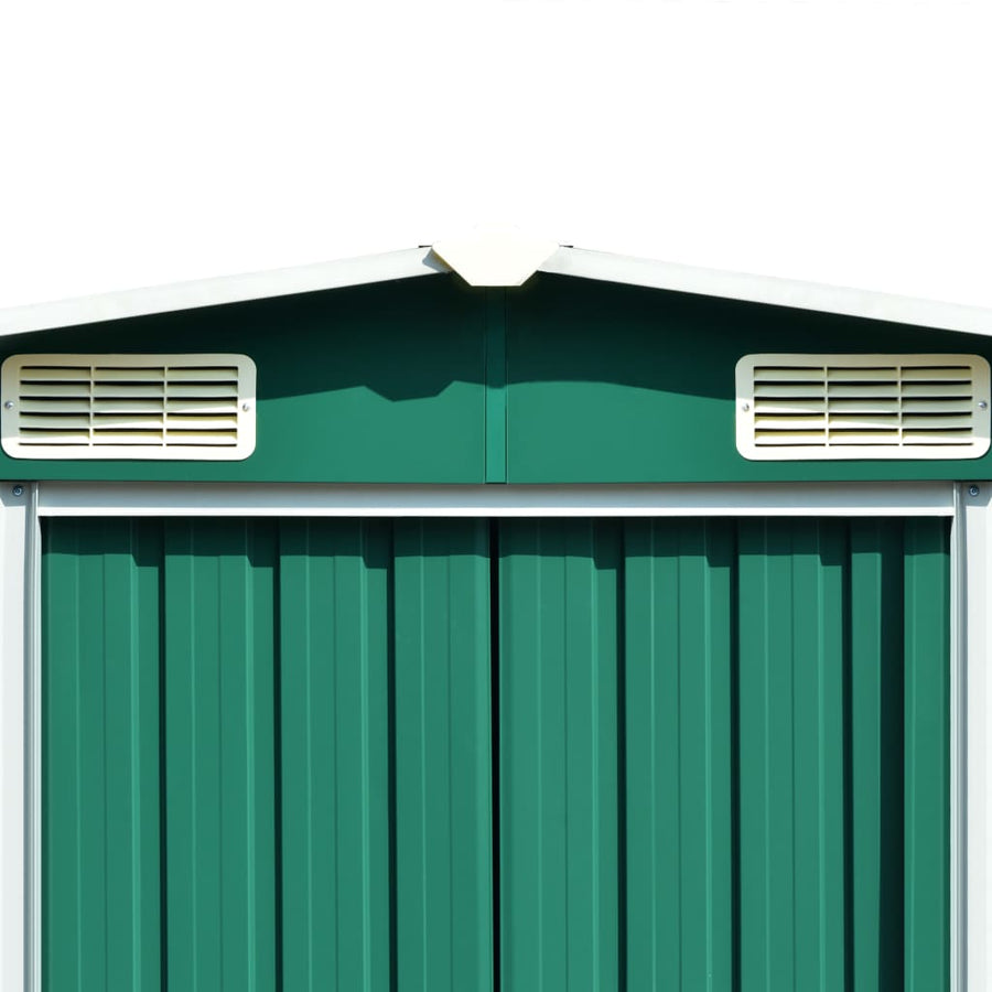Tuinschuur 257X779X181 Cm Gegalvaniseerd Staal Groen