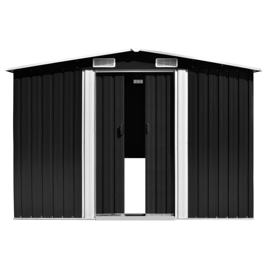 Tuinschuur 257X779X181 Cm Gegalvaniseerd Staal Antracietkleurig