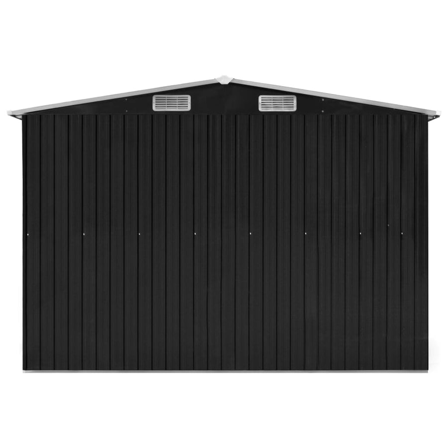 Tuinschuur 257X779X181 Cm Gegalvaniseerd Staal Antracietkleurig