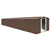 Tuinschuur 257x779x181 cm staal bruin