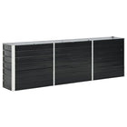 Raised planter 240x40x77 cm galvanized steel anthracite