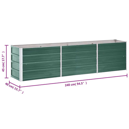 Plantenbak Verhoogd Gegalvaniseerd Staal 240 x 40 x 45 cm