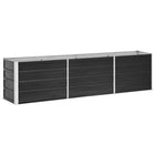 Raised planter 240x40x45 cm galvanized steel anthracite