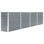 Raised planter 320x40x77 cm galvanized steel grey