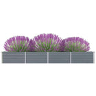 Raised planter 320x40x45 cm galvanized steel gray