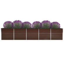 Plantenbak Verhoogd Gegalvaniseerd Staal 400 x 80 x 45 cm
