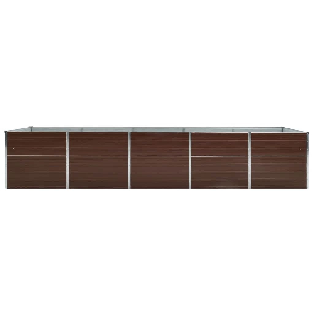 Plantenbak Verhoogd Gegalvaniseerd Staal 400 x 80 x 45 cm