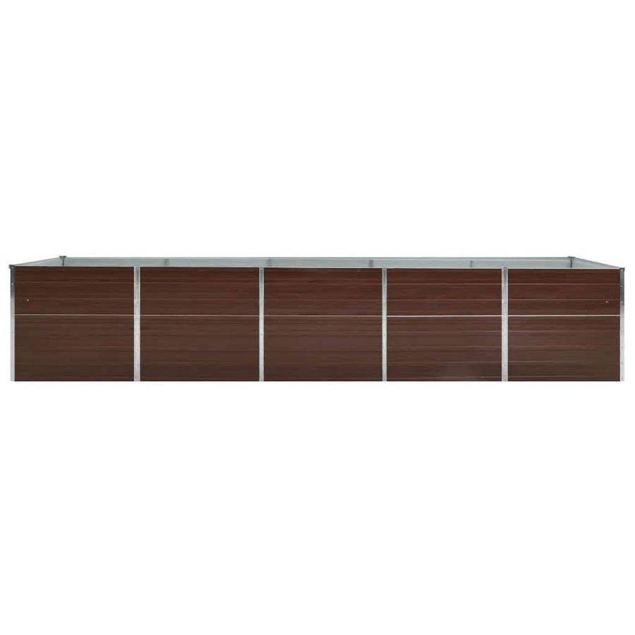Plantenbak Verhoogd Gegalvaniseerd Staal 400 x 80 x 45 cm