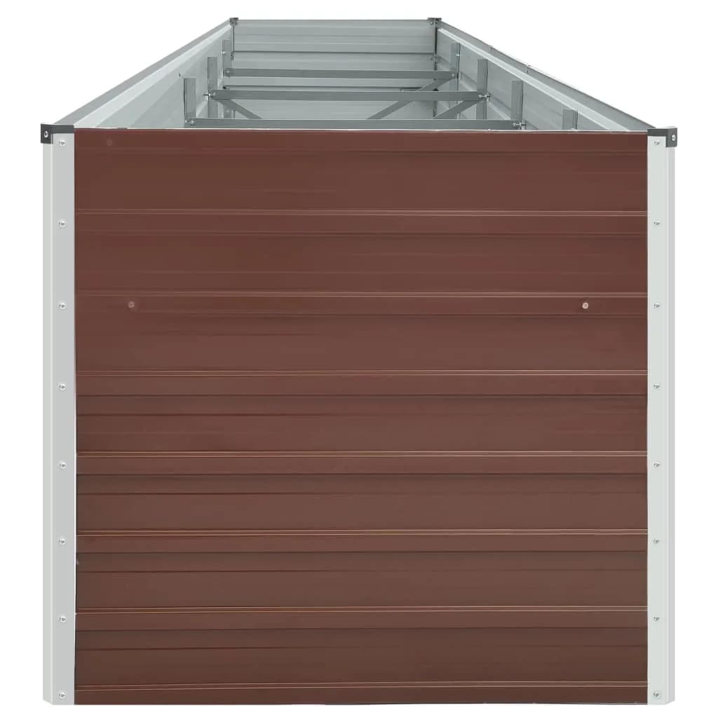 Plantenbak Verhoogd Gegalvaniseerd Staal 400 x 80 x 45 cm