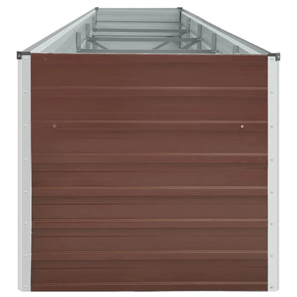 Plantenbak Verhoogd Gegalvaniseerd Staal 400 x 80 x 45 cm