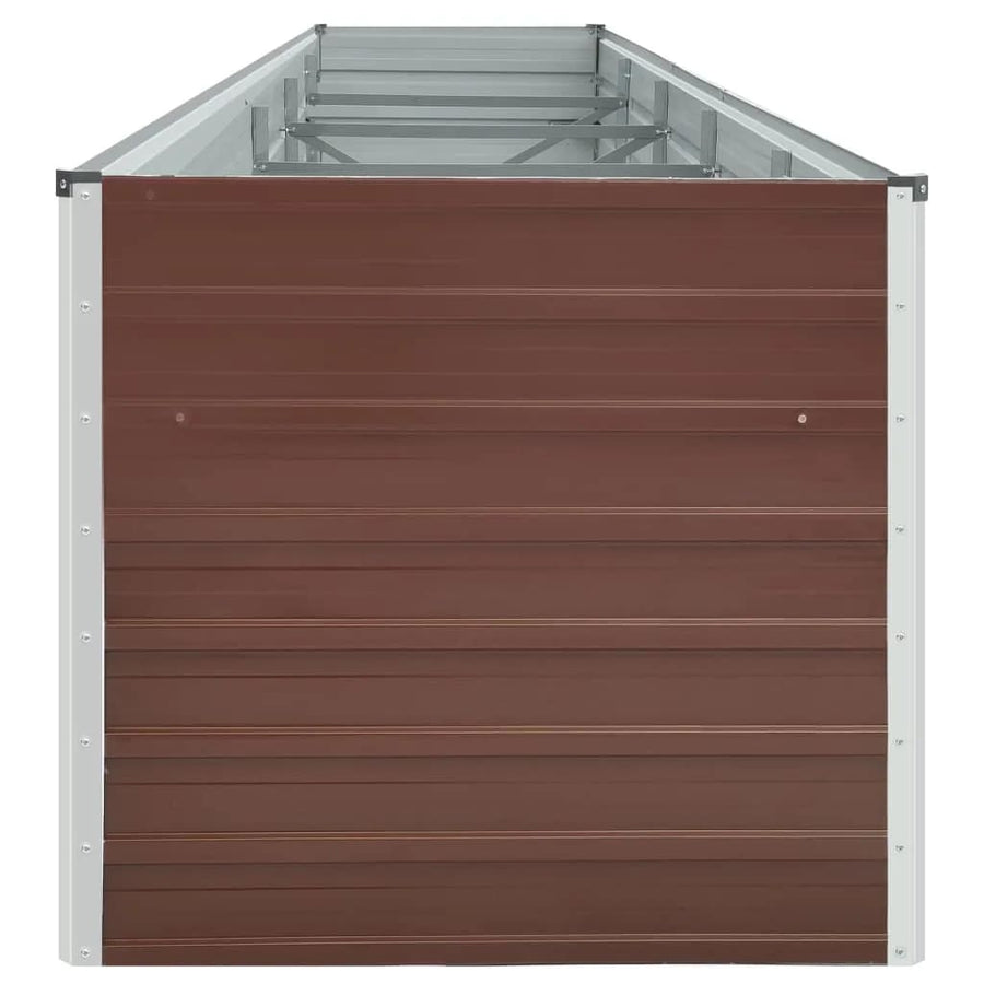 Plantenbak Verhoogd Gegalvaniseerd Staal 400 x 80 x 45 cm