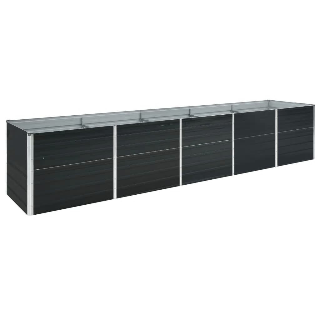 Plantenbak Verhoogd Gegalvaniseerd Staal 400 x 80 x 45 cm