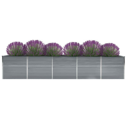 Plantenbak Verhoogd Gegalvaniseerd Staal 400 x 80 x 77 cm
