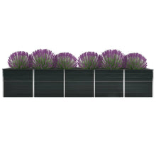 Plantenbak Verhoogd Gegalvaniseerd Staal 400 x 80 x 77 cm