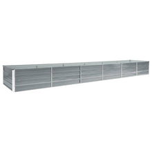 Plantenbak verhoogd 480x80x45 cm gegalvaniseerd staal grijs 480 x 80 x 45 cm