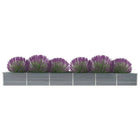 Plantenbak verhoogd 480x80x45 cm staal grijs