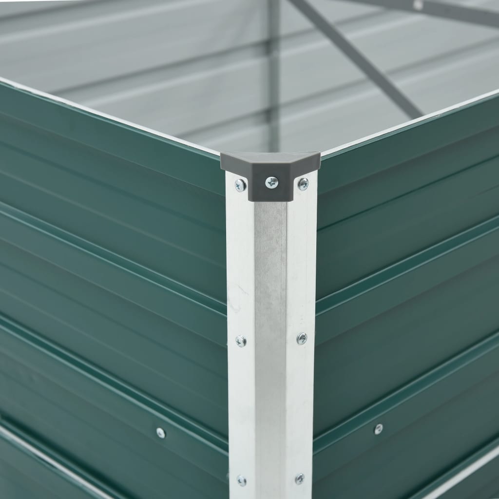 Plantenbak verhoogd 480x80x45 cm gegalvaniseerd staal groen
