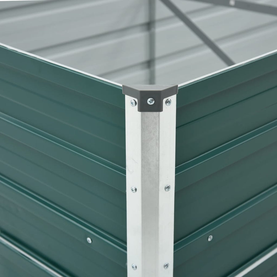 Plantenbak verhoogd 480x80x45 cm gegalvaniseerd staal groen