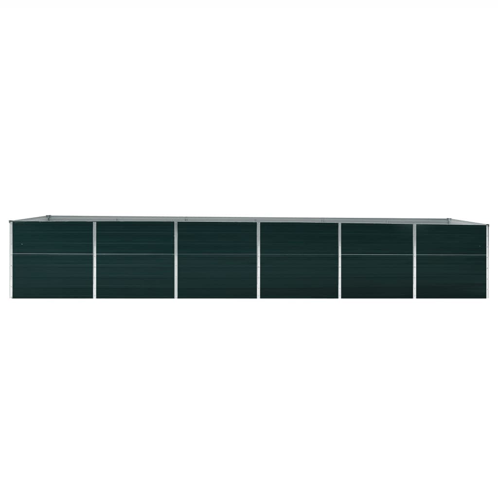 Plantenbak verhoogd 480x80x77 cm gegalvaniseerd staal groen