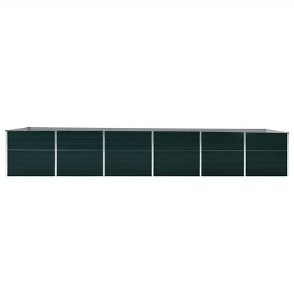 Plantenbak verhoogd 480x80x77 cm gegalvaniseerd staal groen