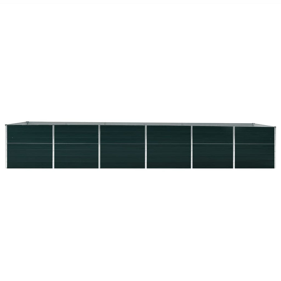 Plantenbak verhoogd 480x80x77 cm gegalvaniseerd staal groen