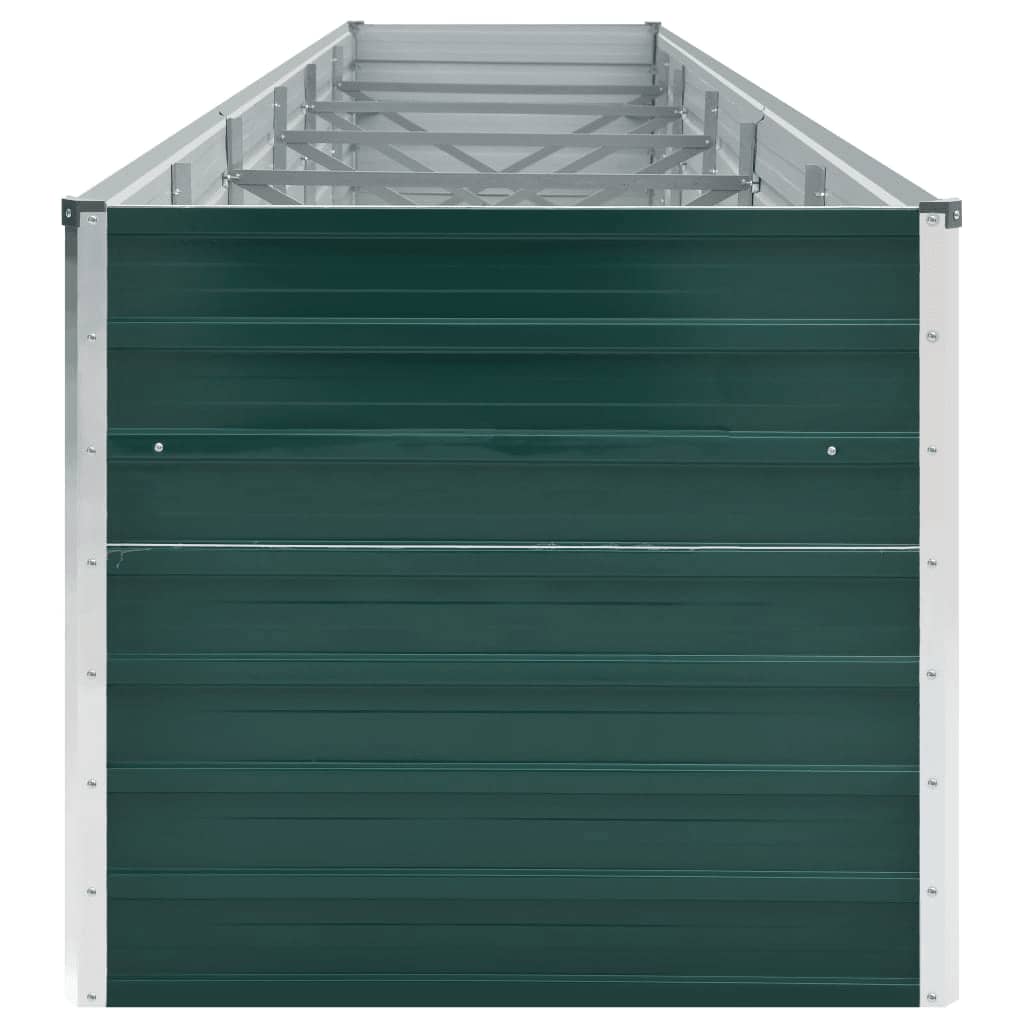 Plantenbak verhoogd 480x80x77 cm gegalvaniseerd staal groen