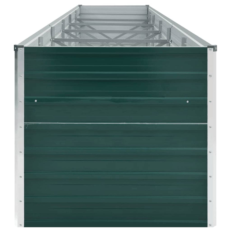 Plantenbak verhoogd 480x80x77 cm gegalvaniseerd staal groen