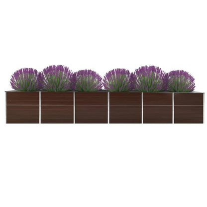 Plantenbak Verhoogd Gegalvaniseerd Staal 480 x 80 x 77 cm