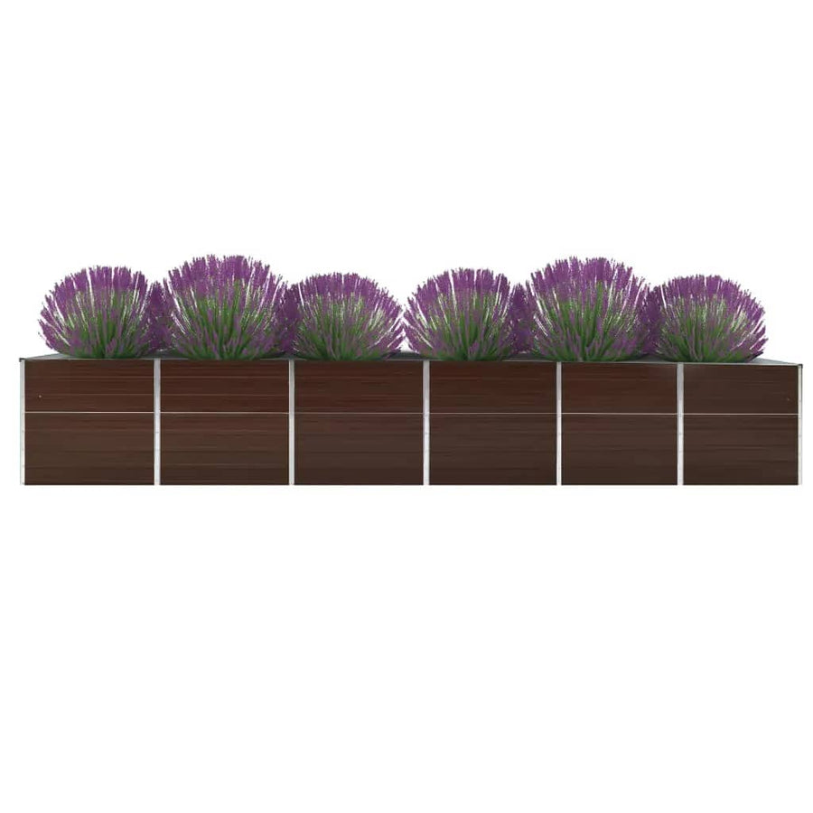 Plantenbak Verhoogd Gegalvaniseerd Staal 480 x 80 x 77 cm
