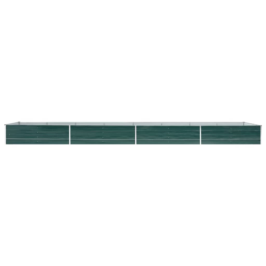 Plantenbak verhoogd 600x80x45 cm gegalvaniseerd staal groen