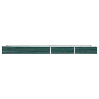 Plantenbak verhoogd 600x80x45 cm gegalvaniseerd staal groen