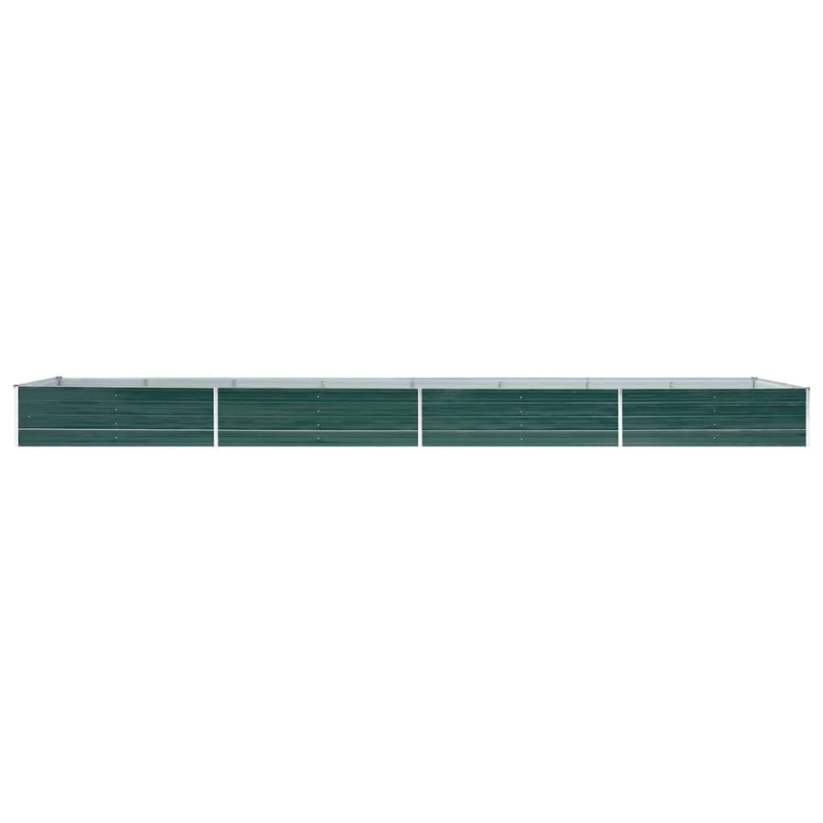 Plantenbak verhoogd 600x80x45 cm gegalvaniseerd staal groen