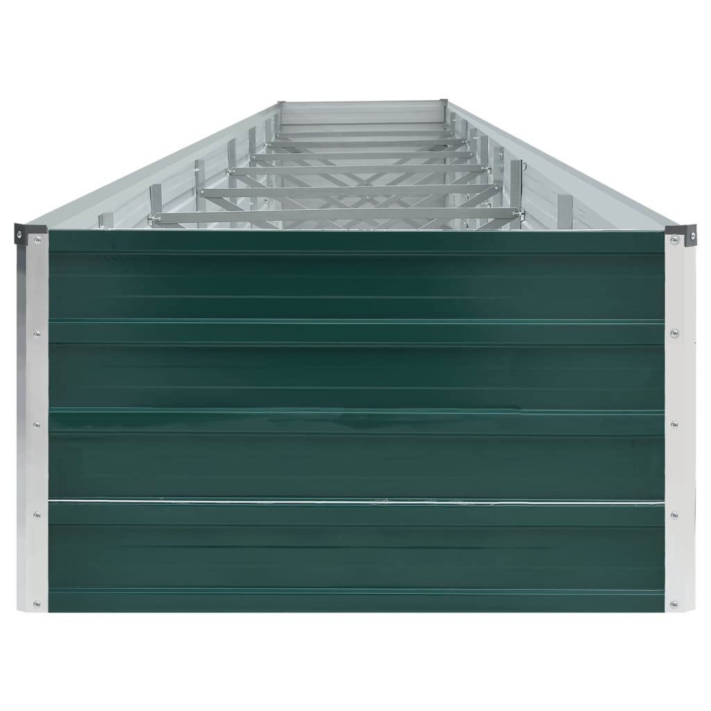 Plantenbak verhoogd 600x80x45 cm gegalvaniseerd staal groen
