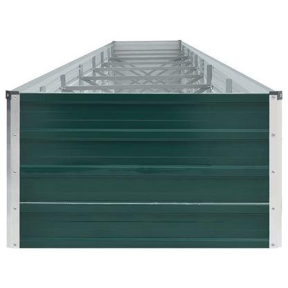 Plantenbak verhoogd 600x80x45 cm gegalvaniseerd staal groen
