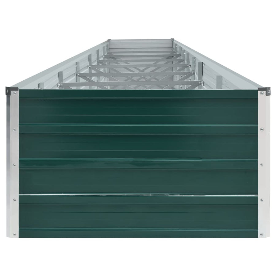 Plantenbak verhoogd 600x80x45 cm gegalvaniseerd staal groen