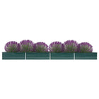 Plantenbak verhoogd 600x80x45 cm groen gegalvaniseerd staal