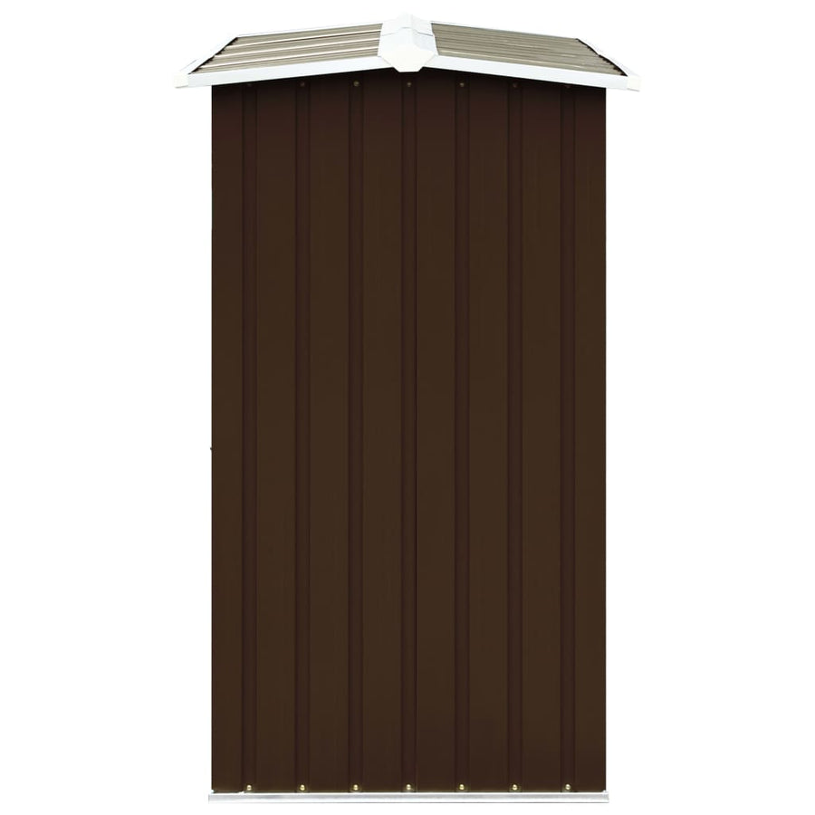 Haardhoutschuur 172X91X154 Cm Gegalvaniseerd Staal Bruin