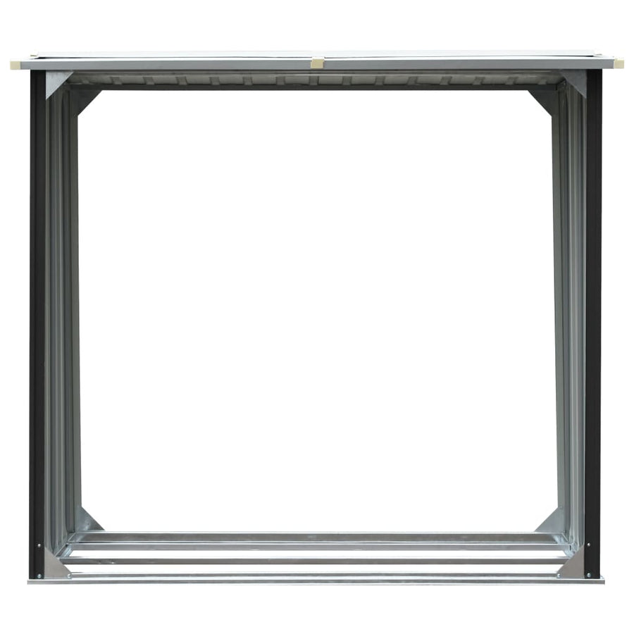 Haardhoutschuur 172X91X154 Cm Gegalvaniseerd Staal Antraciet