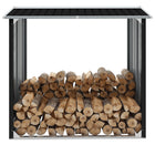 Log Storage Shed 172x91x154 cm Galvanised Steel Anthracite