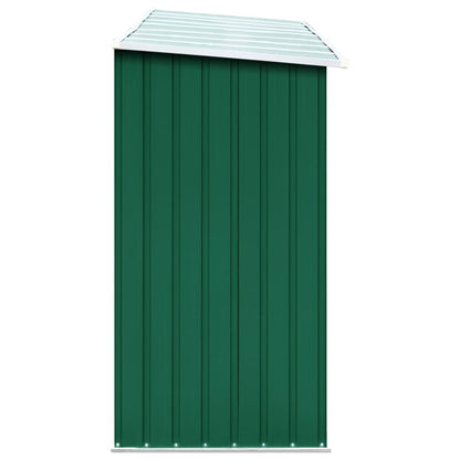Haardhoutschuur 330X84X152 Cm Gegalvaniseerd Staal Groen