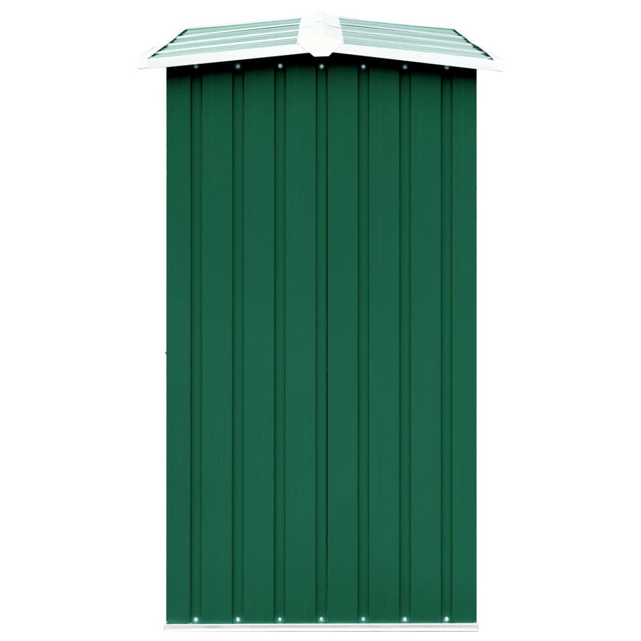 Haardhoutschuur 330X92X153 Cm Gegalvaniseerd Staal Groen